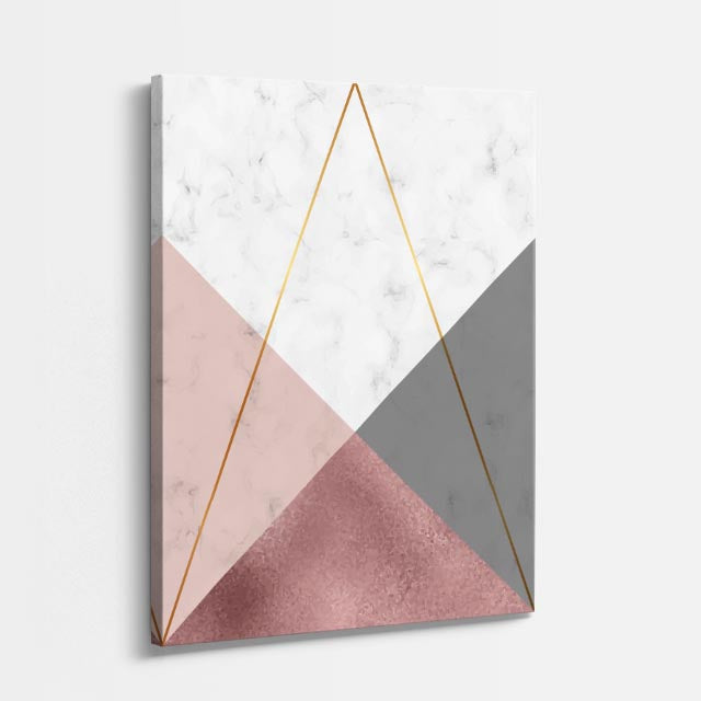 cuadro canvas abstracto geométrico cruce de niebla estilo contemporáneo