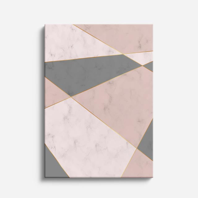 cuadro canvas abstracto geométrico veta minimal estilo contemporáneo