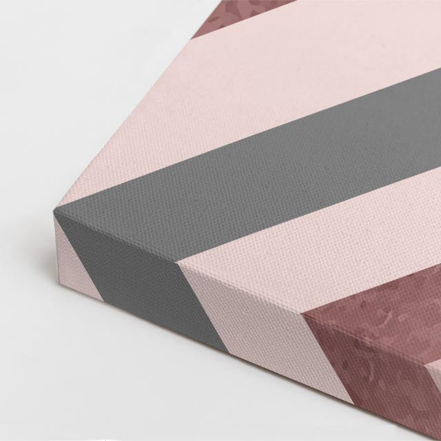 cuadro canvas abstracto geométrico cumbre rosa estilo contemporáneo