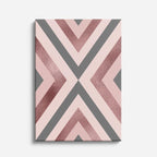 cuadro canvas abstracto geométrico cumbre rosa estilo contemporáneo
