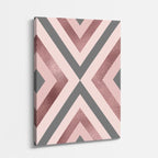 cuadro canvas abstracto geométrico cumbre rosa estilo contemporáneo
