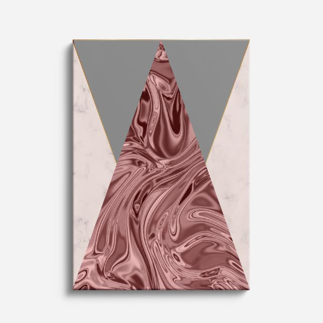 cuadro canvas abstracto geométrico arista de tierra estilo contemporáneo