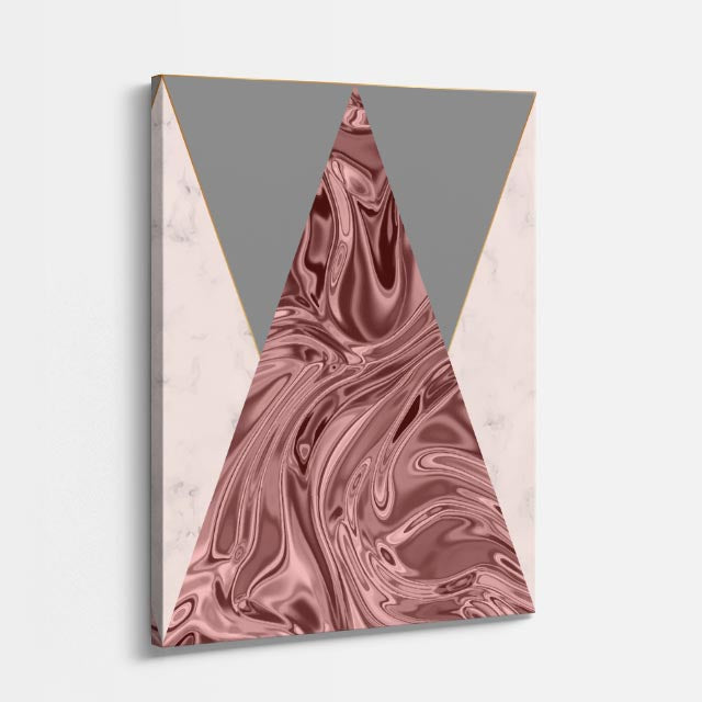 cuadro canvas abstracto geométrico arista de tierra estilo contemporáneo