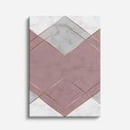 cuadro canvas abstracto geométrico chevron blanco estilo contemporáneo