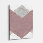 cuadro canvas abstracto geométrico chevron blanco estilo contemporáneo