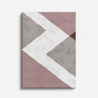 cuadro canvas abstracto geométrico pico rosa estilo contemporáneo