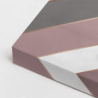 cuadro canvas abstracto geométrico tramo zigzag estilo contemporáneo