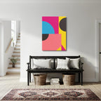 cuadro canvas abstracto geométrico ritmo pixel estilo contemporáneo