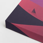 cuadro canvas abstracto geométrico orbe púrpura estilo contemporáneo