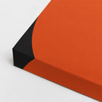 cuadro canvas abstracto geométrico círculo fuego estilo contemporáneo