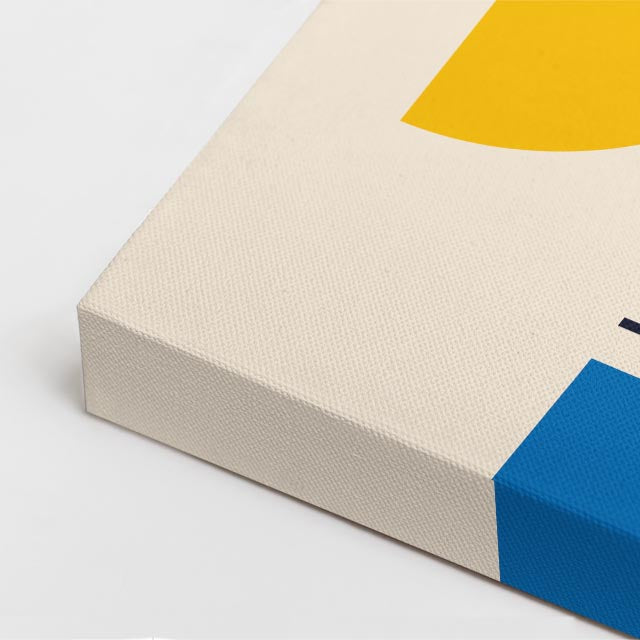 cuadro canvas abstracto geométrico trazos urbanos estilo contemporáneo