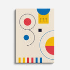 cuadro canvas abstracto geométrico órbita modular estilo contemporáneo