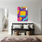 cuadro canvas abstracto geométrico muro solar estilo contemporáneo