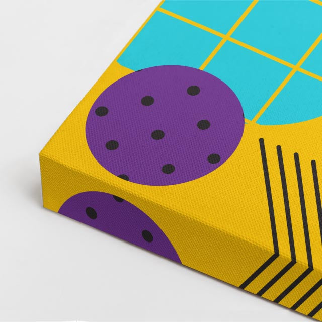 cuadro canvas abstracto geométrico malla hexa estilo contemporáneo