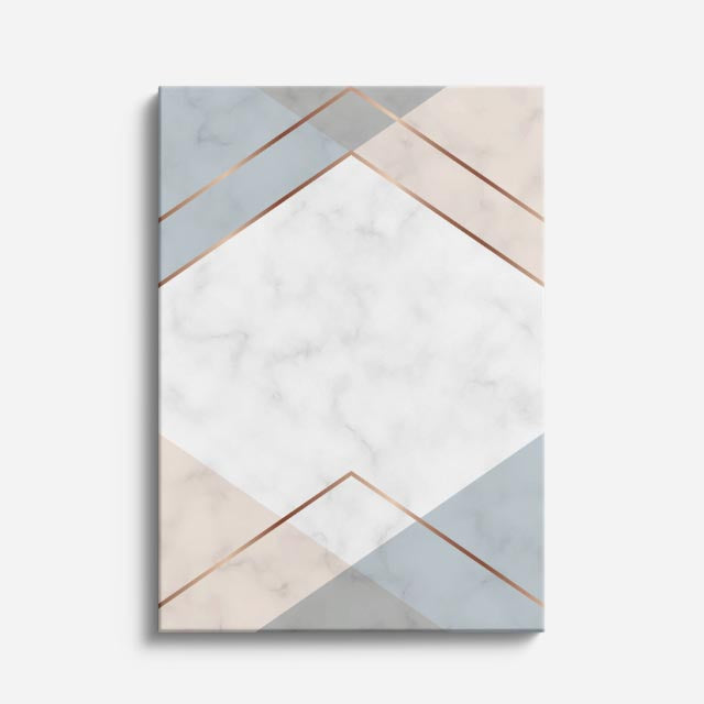 cuadro canvas abstracto geométrico arista de cuarzo estilo contemporáneo