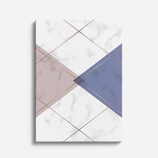 cuadro canvas abstracto geométrico cruce ceniza estilo contemporáneo