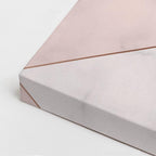 cuadro canvas abstracto geométrico chevron rosa estilo contemporáneo