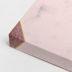 cuadro canvas abstracto geométrico plano rosa estilo contemporáneo