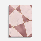 cuadro canvas abstracto geométrico plano rosa estilo contemporáneo