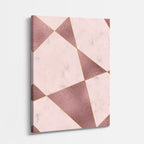 cuadro canvas abstracto geométrico plano rosa estilo contemporáneo