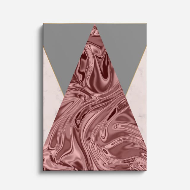 cuadro canvas abstracto geométrico cumbre de mármol estilo contemporáneo