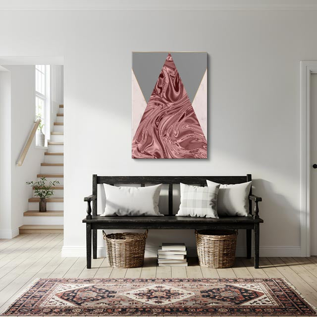 cuadro canvas abstracto geométrico cumbre de mármol estilo contemporáneo