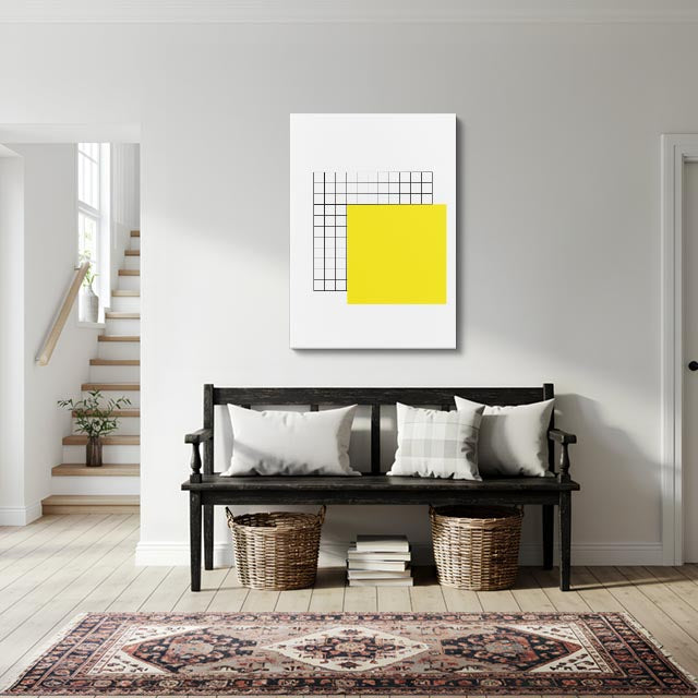 cuadro canvas abstracto geométrico matriz solar estilo contemporáneo