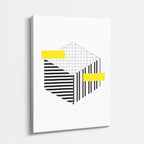 cuadro canvas abstracto geométrico anillo óptico estilo contemporáneo