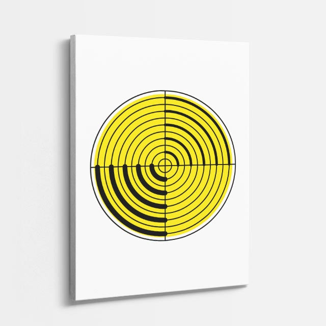 cuadro canvas abstracto geométrico hexa lineal estilo contemporáneo