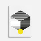 cuadro canvas abstracto geométrico trama óptica estilo contemporáneo