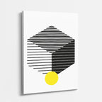 cuadro canvas abstracto geométrico trama óptica estilo contemporáneo