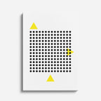 cuadro canvas abstracto geométrico malla gráfica estilo contemporáneo