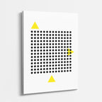 cuadro canvas abstracto geométrico malla gráfica estilo contemporáneo