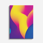 cuadro canvas abstracto geométrico onda prisma estilo contemporáneo