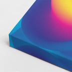 cuadro canvas abstracto geométrico llama eléctrica estilo contemporáneo