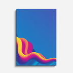 cuadro canvas abstracto geométrico llama eléctrica estilo contemporáneo