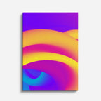 cuadro canvas abstracto geométrico curva radiante estilo contemporáneo