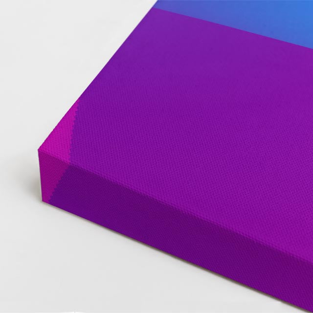 cuadro canvas abstracto geométrico nube magenta estilo contemporáneo