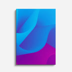 cuadro canvas abstracto geométrico nube magenta estilo contemporáneo