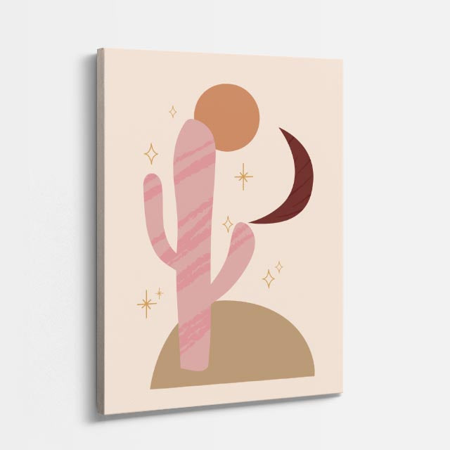 cuadro canvas abstracto minimalista moderno forma simple ámbar estilo contemporáneo