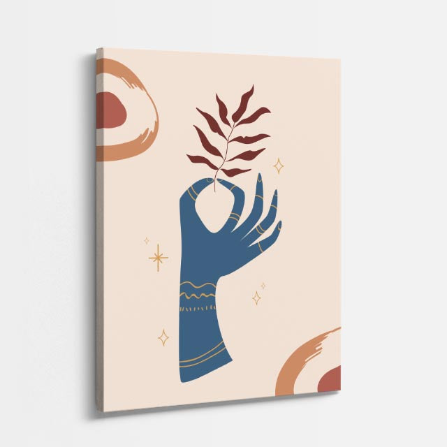 cuadro canvas abstracto minimalista moderno forma nítido gris estilo contemporáneo