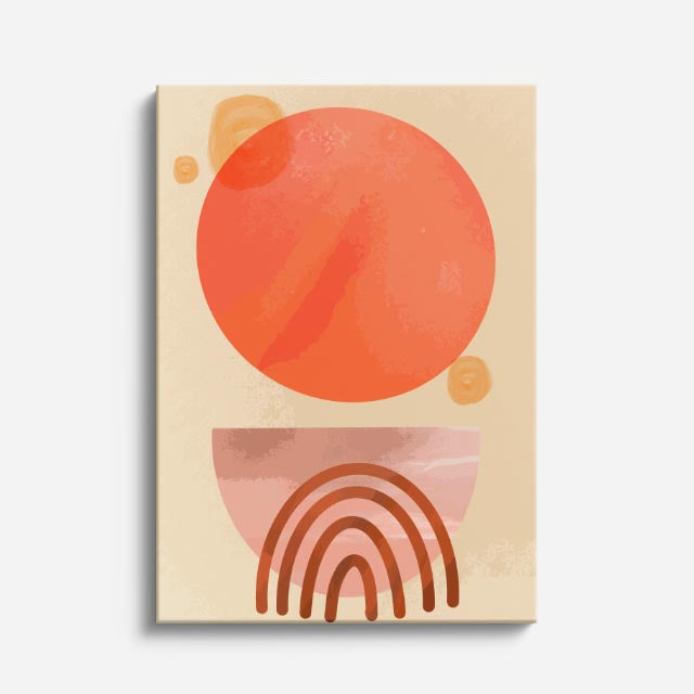 cuadro canvas abstracto minimalista moderno arista nítido rosa estilo contemporáneo