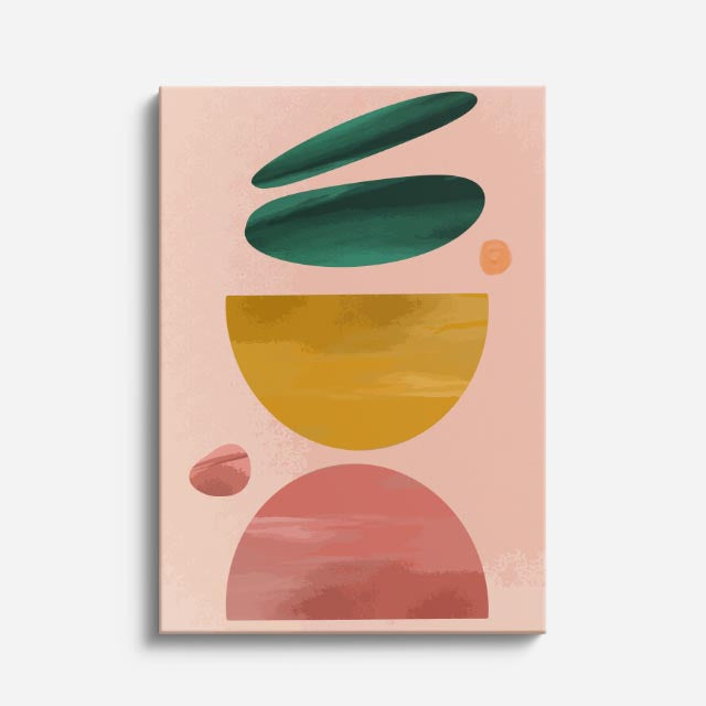 cuadro canvas abstracto minimalista moderno nodo aéreo estilo contemporáneo