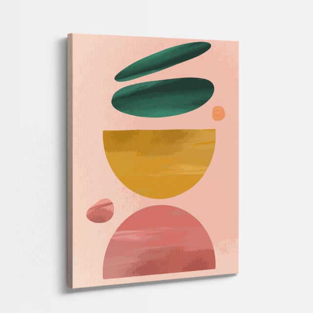cuadro canvas abstracto minimalista moderno nodo aéreo estilo contemporáneo
