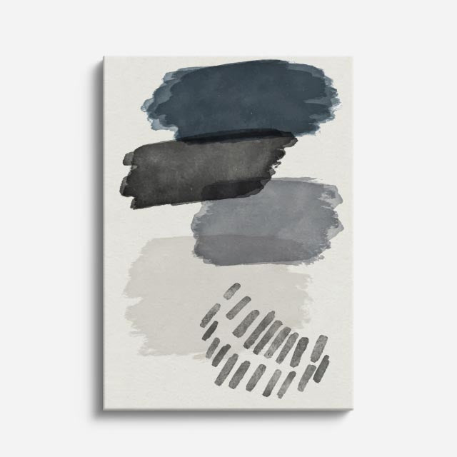 cuadro canvas abstracto minimalista moderno ritmo suave beige estilo contemporáneo
