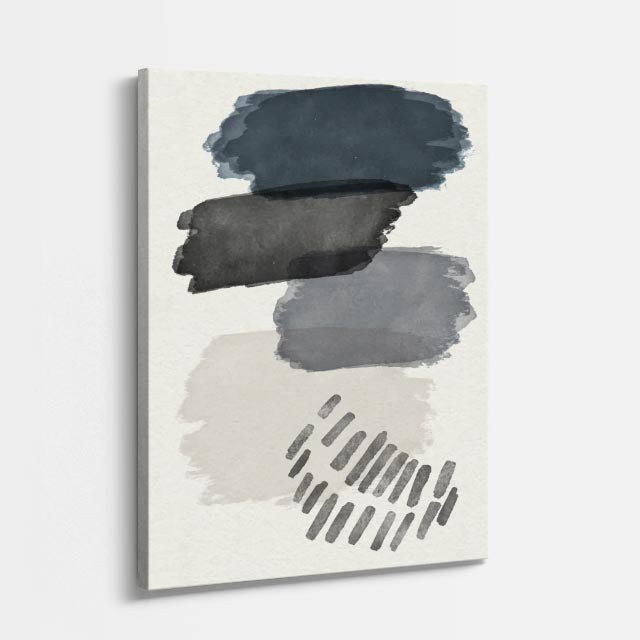 cuadro canvas abstracto minimalista moderno ritmo suave beige estilo contemporáneo