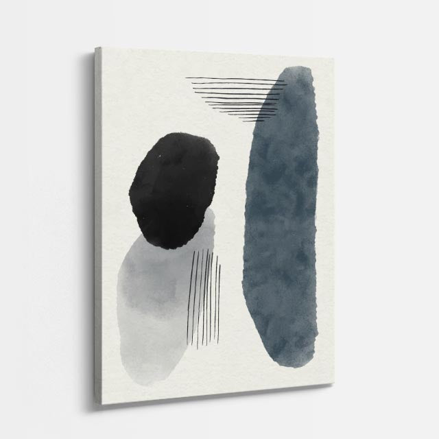 cuadro canvas abstracto minimalista moderno línea sutil rosa estilo contemporáneo