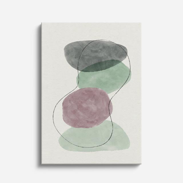 cuadro canvas abstracto minimalista moderno línea simple estilo contemporáneo