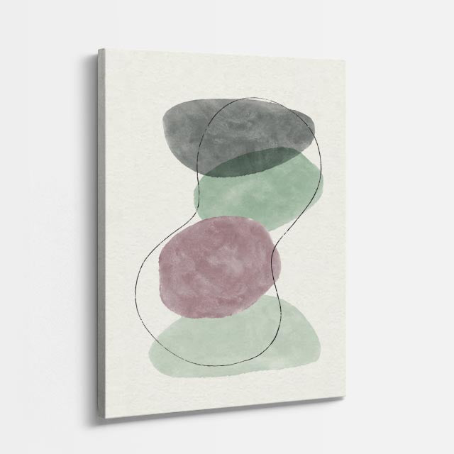 cuadro canvas abstracto minimalista moderno línea simple estilo contemporáneo