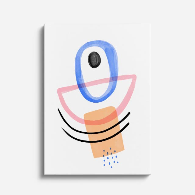 cuadro canvas abstracto minimalista moderno silencio suave estilo contemporáneo